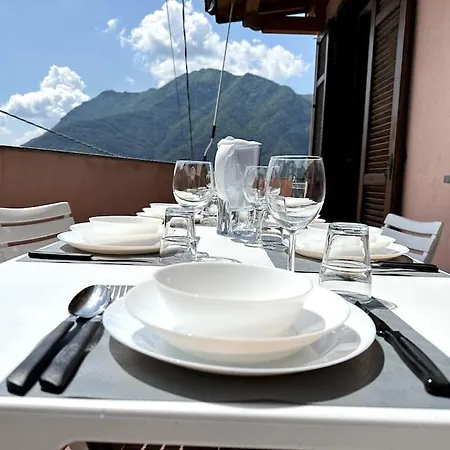 3Br Villetta Con Panoramica Sul Lago Nesso Exterior foto
